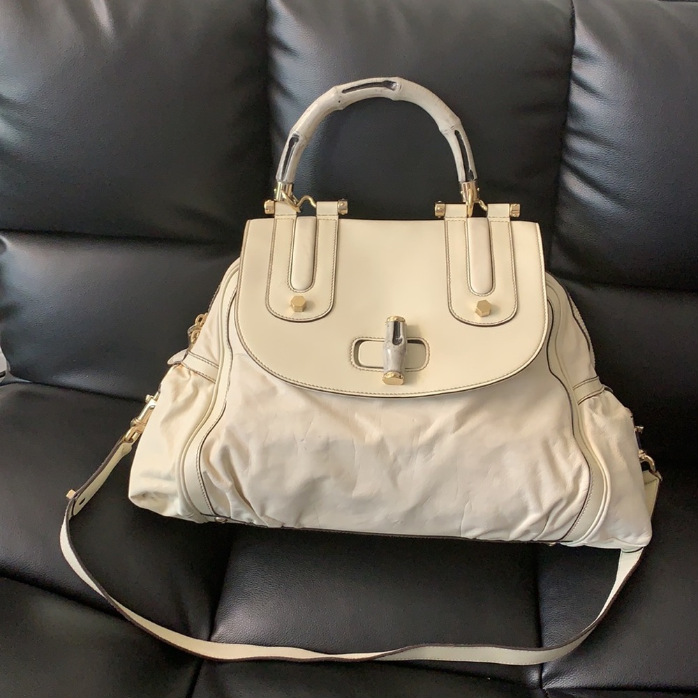 💯 authentic limited LARGE leather GUCCI bag
